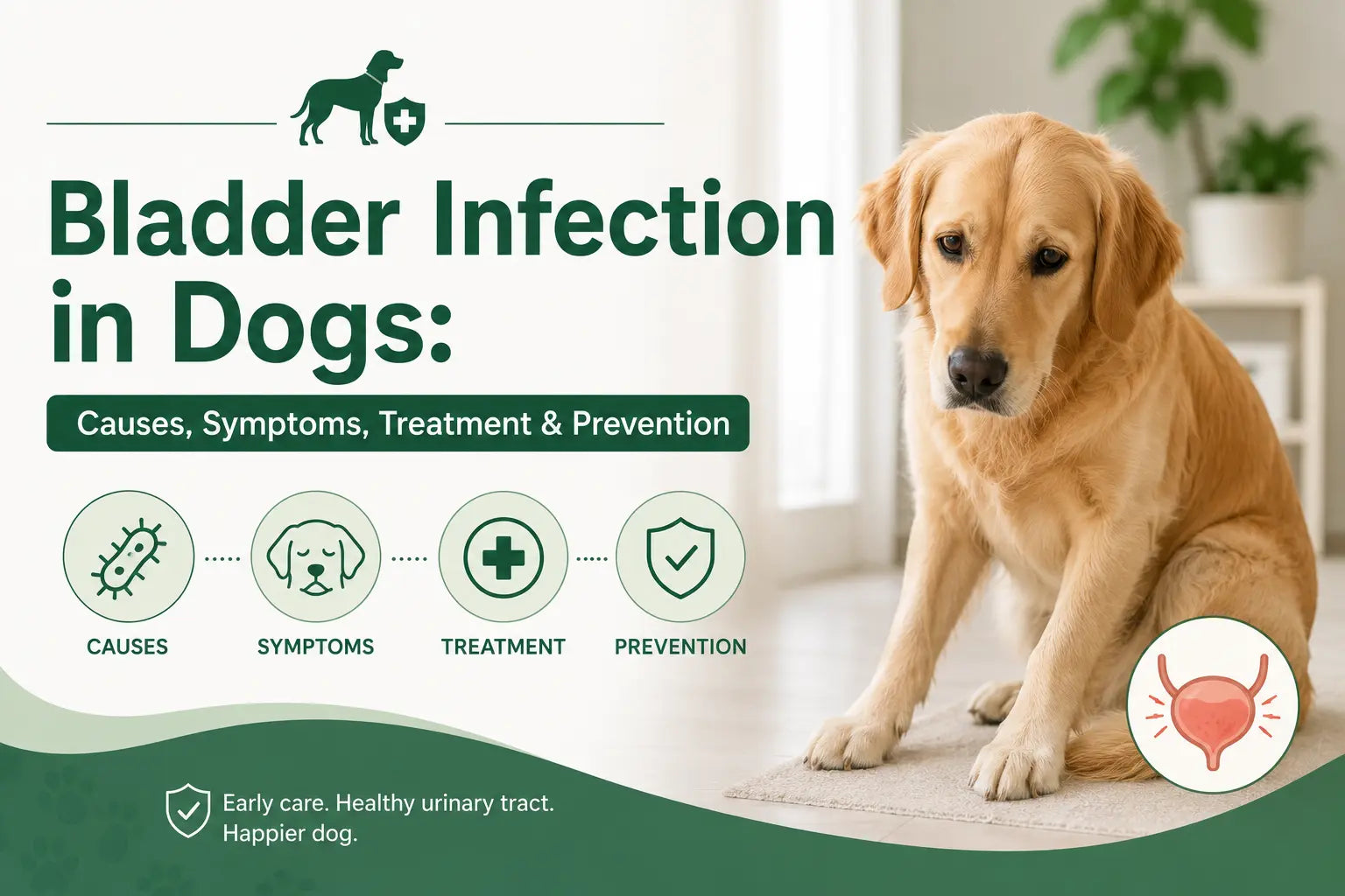 Bladder Infection in Dogs: Causes, Symptoms, Treatment & Prevention