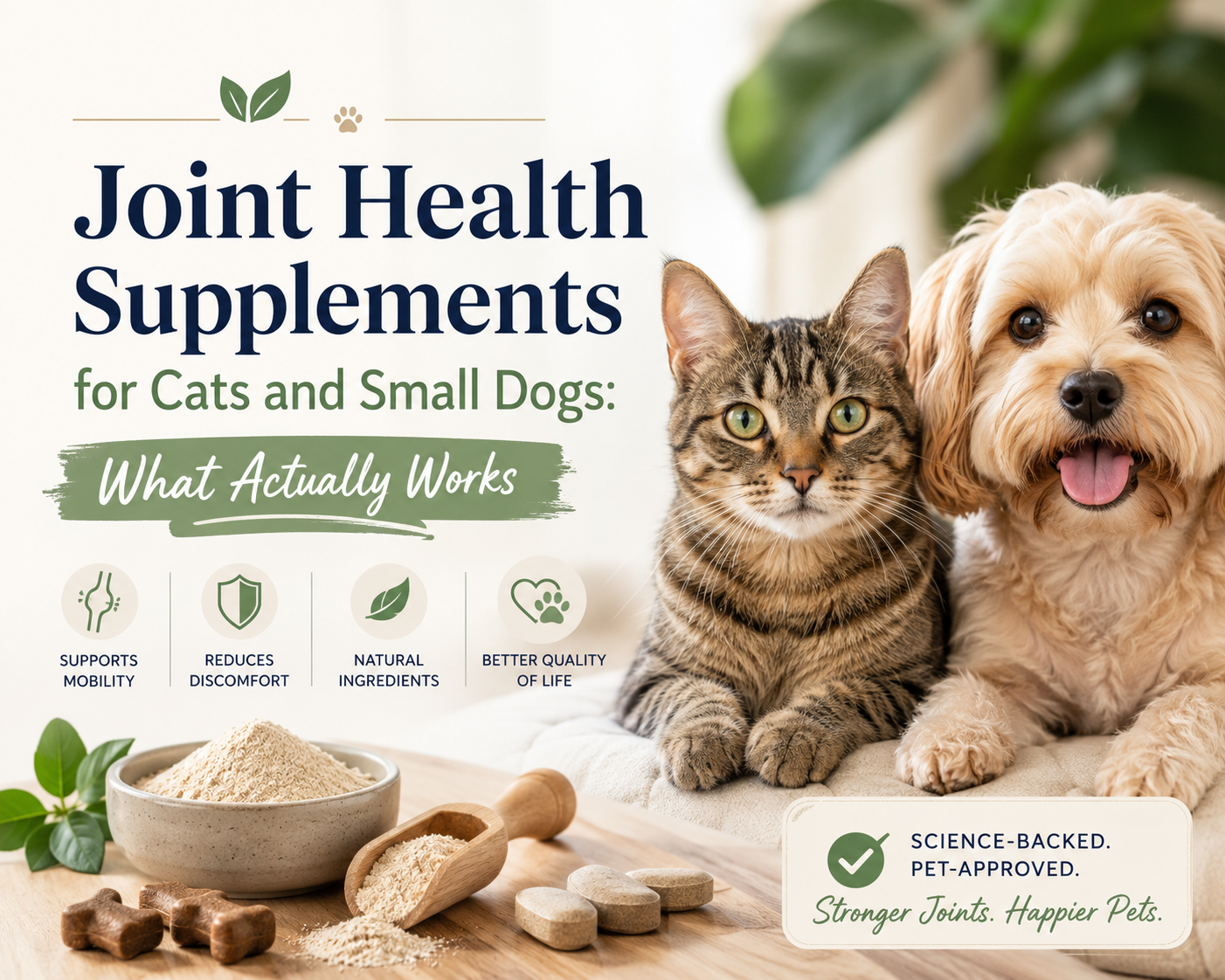 Joint Health Supplements for Cats and Small Dogs: What Actually Works